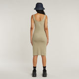 G-STAR Outlet Vestido asimétrico con cremallera Beige