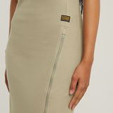 G-STAR Outlet Vestido asimétrico con cremallera Beige