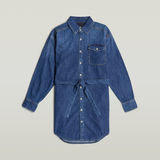 G-STAR Outlet Vestido Belted Shirt Azul oscuro