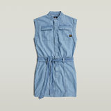 G-STAR Outlet Vestido Pocket Azul claro