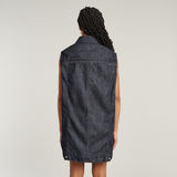 G-STAR Outlet Oversized Sleeveless Dress Dark blue