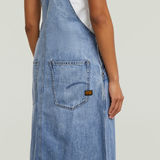 G-STAR Outlet Vestido peto Skater Maxi Dungaree Azul intermedio