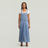 G-STAR Outlet Vestido peto Skater Maxi Dungaree Azul intermedio
