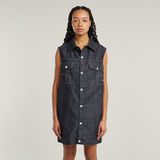 G-STAR Outlet Oversized Sleeveless Dress Dark blue