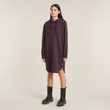 G-STAR Outlet Vestido Sudadera Logo Hooded Morado