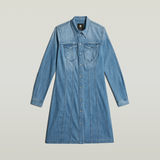 G-STAR Outlet Vestido Tacoma Slim Flare Azul intermedio