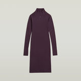 G-STAR Outlet Rib Slim Dress Purple