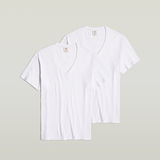 G-STAR Outlet Base V T-Shirt 2-Pack White