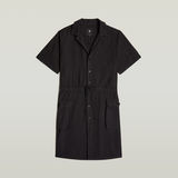 G-STAR Outlet Vestido Soft Utility Negro