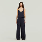 G-STAR Outlet Spaghetti Strap Loose Jumpsuit Dark blue