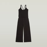 G-STAR Outlet Spaghetti Strap Loose Jumpsuit Black