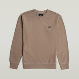 G-STAR Outlet Logo Overdyed Sweater Brown