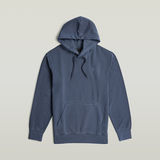G-STAR Outlet Logo Overdyed Hooded Sweat Dark blue