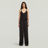G-STAR Outlet Spaghetti Strap Loose Jumpsuit Black