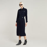 G-STAR Outlet Zip Through Dress Dark blue