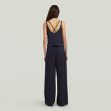 G-STAR Outlet Spaghetti Strap Loose Jumpsuit Dark blue