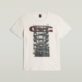 G-STAR Outlet Building Graphic T-Shirt White