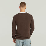 G-STAR Outlet Prenda teñida de punto con estructura Marrón
