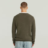 G-STAR Outlet Prenda teñida de punto con estructura Gris