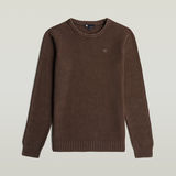 G-STAR Outlet Prenda teñida de punto con estructura Marrón