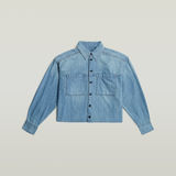 G-STAR Outlet Cropped Relaxed Shirt Medium blue