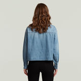 G-STAR Outlet Cropped Relaxed Shirt Medium blue