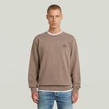 G-STAR Outlet Logo Overdyed Sweater Brown
