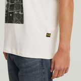G-STAR Outlet Building Graphic T-Shirt White