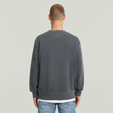G-STAR Outlet Logo Overdyed Sweater Grey