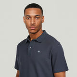 G-STAR Outlet Polo con estructura Azul oscuro
