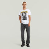 G-STAR Outlet Building Graphic T-Shirt White