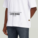 G-STAR Outlet Camiseta Studio AMS Boxy Blanco