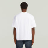 G-STAR Outlet Camiseta Studio AMS Boxy Blanco
