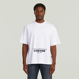 G-STAR Outlet Camiseta Studio AMS Boxy Blanco
