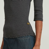 G-STAR Outlet Camiseta Stripped Slim Mock Multi color