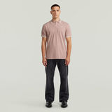 G-STAR Outlet Dunda Slim Stripe Polo Pink
