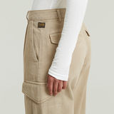 G-STAR Outlet Pantalones chinos Pleated Tapered Cargo Beige