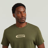 G-STAR Outlet Old Skool Logo T-Shirt Green