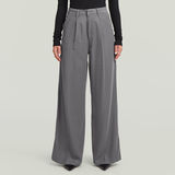 G-STAR Outlet Fluid Wide Leg Pants Grey