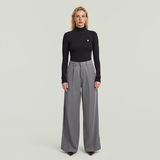 G-STAR Outlet Fluid Wide Leg Pants Grey