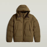 G-STAR Outlet G-Whistler Padded Hooded Jacket 2.0 Brown