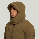 G-STAR Outlet G-Whistler Padded Hooded Jacket 2.0 Brown