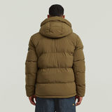 G-STAR Outlet G-Whistler Padded Hooded Jacket 2.0 Brown