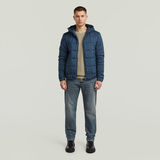 G-STAR Outlet Meefic Quilted Hooded Jacket Medium blue
