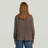 G-STAR Outlet Washed Loose Turtle Knit Pullover Brown
