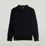 G-STAR Outlet The Willem - Polo Correct manga larga Negro