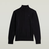 G-STAR Outlet Olivier - Sudadera Correct con media cremallera Negro