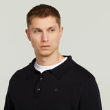 G-STAR Outlet The Willem - Polo Correct manga larga Negro