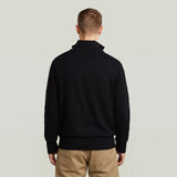 G-STAR Outlet Olivier - Sudadera Correct con media cremallera Negro