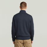 G-STAR Outlet Olivier - Sudadera Correct con media cremallera Azul oscuro